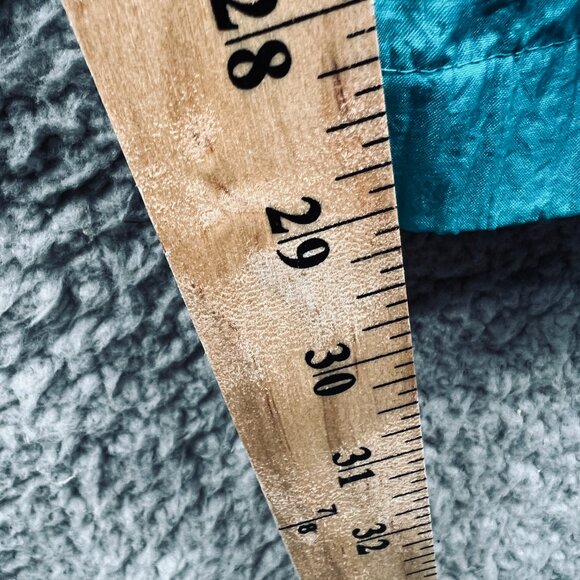 Columbia Womens Pants Large Teal Nylon Elastic Waist Windbreaker Jogger Retro - Picture 12 of 13